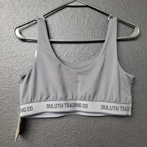 Duluth Trading Women’s Funk No! Copper Bralette Medium Gray NWT